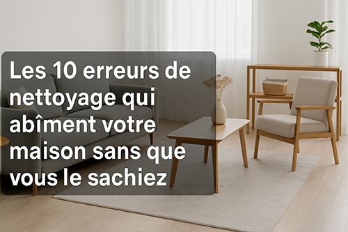 Les 10 erreurs de nettoyage qui abîment votre maison sans que vous le sachiez