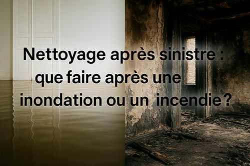 Nettoyage après sinistre : que faire après une inondation ou un incendie ?