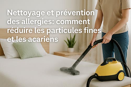 Nettoyage et prévention des allergies : comment réduire les particules fines et les acariens