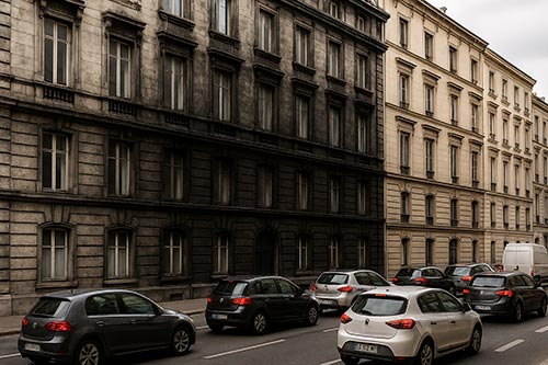 L’impact des transports et de la pollution automobile sur les bâtiments et les façades