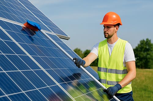Nettoyage des panneaux solaires