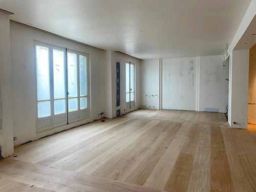 photo avant du nettoyage après travaux de rénovation