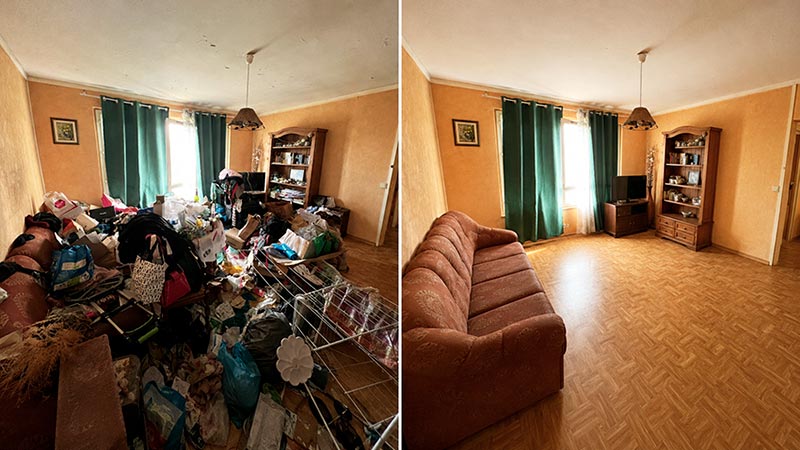 Avant après dans un appartement insalubre à Paris