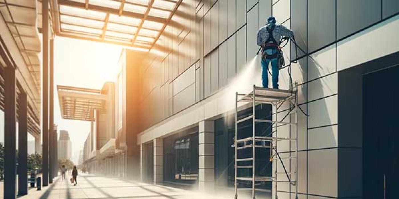 Nettoyage des panneaux de façade