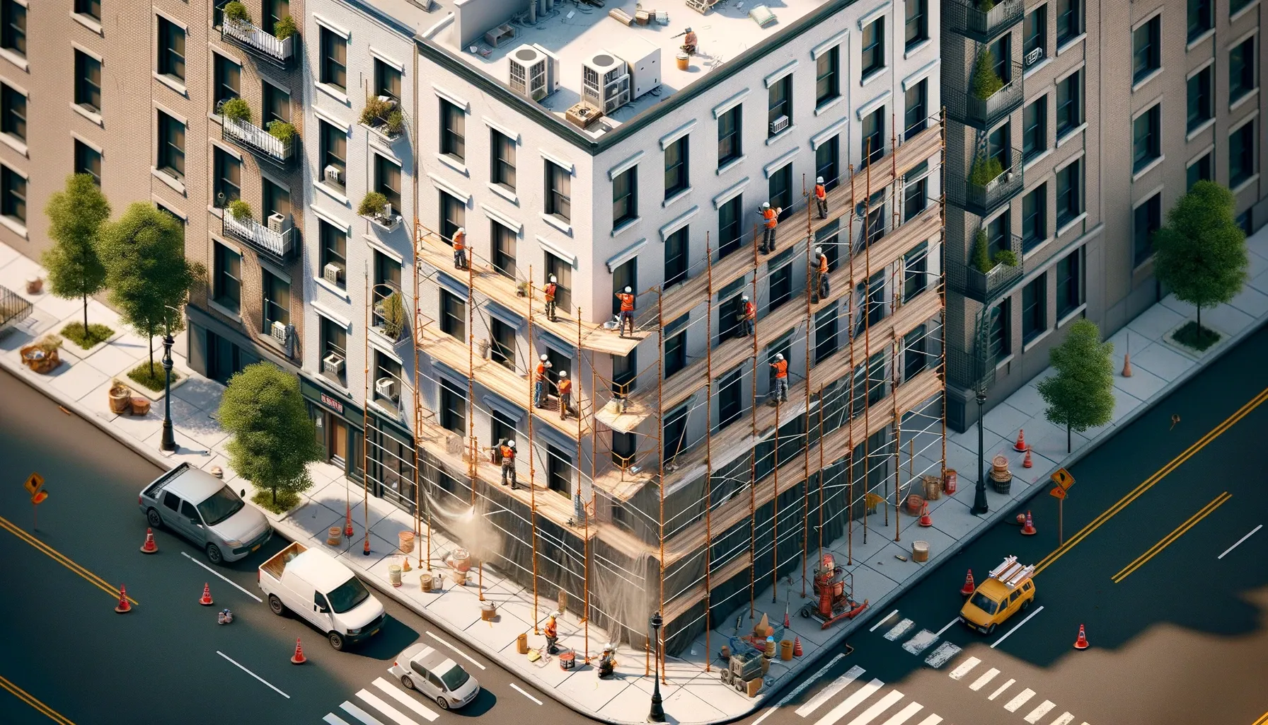 nettoyage des façades d'immeubles et copropriétés