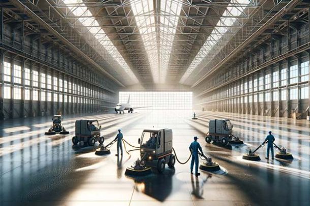 Nettoyage d'entrepôts et hangars