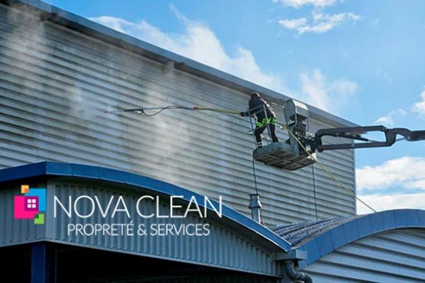 nettoyage de façades industrielles