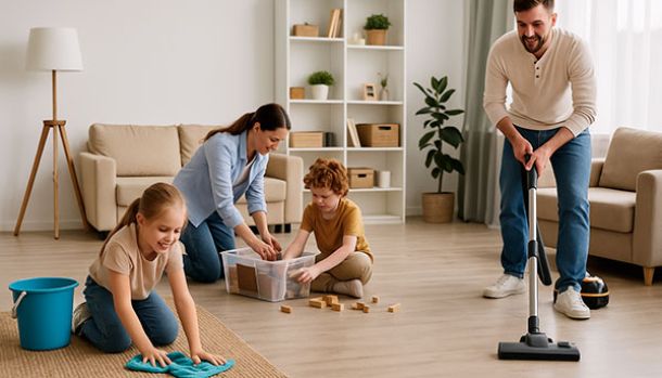 Les habitudes à adopter pour une maison toujours propre même avec des enfants