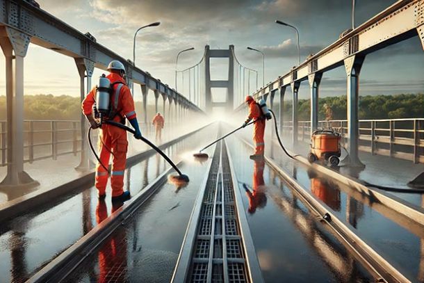 nettoyage d'ouvrages d'art